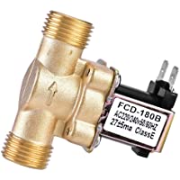 Electrovalvula 220V Agua- 1-2&quot- AC Válvula Solenoide de Latón- Normalmente Cerrada- Sin Consumo de Energía- Anticorrosiva…